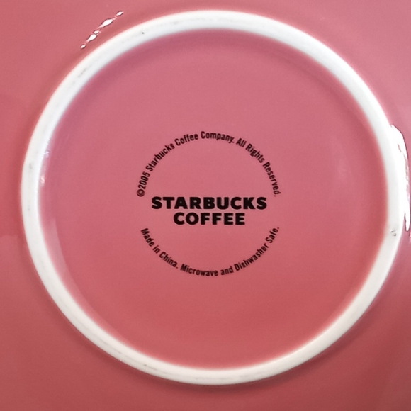 STARBUCKS 2005 Pink Heart Coffee/Tea Cup With Saucer Plate. Collectibles.. - Picture 6 of 15